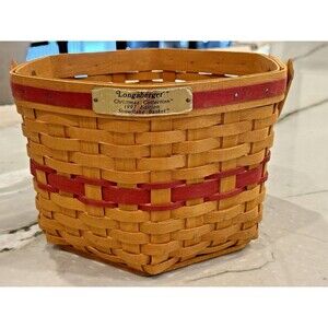 Longaberger 1997 Christmas Collection Snowflake Basket w/liner